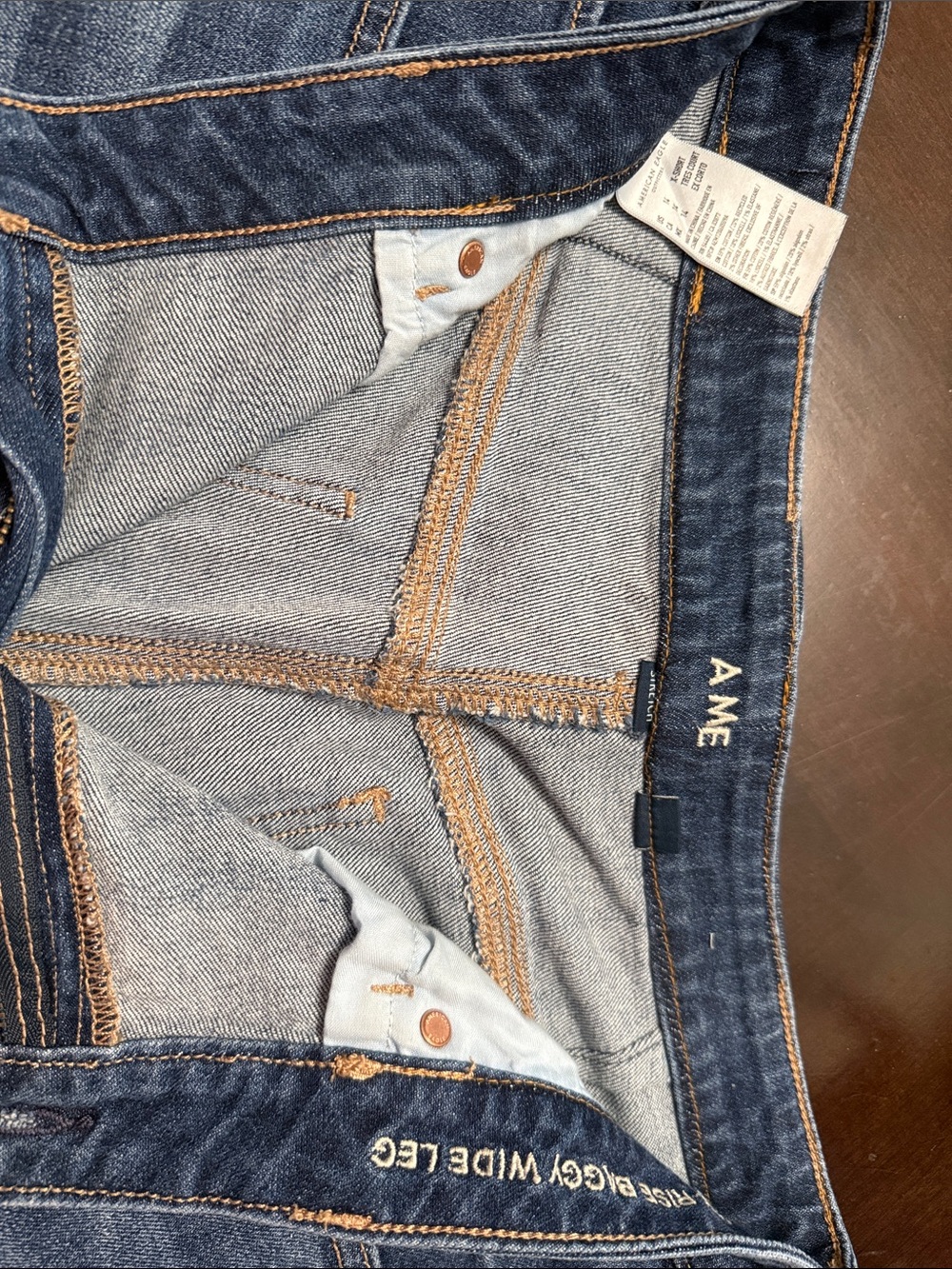 Low Rise Dark Wash Stretch Jeans - Blue